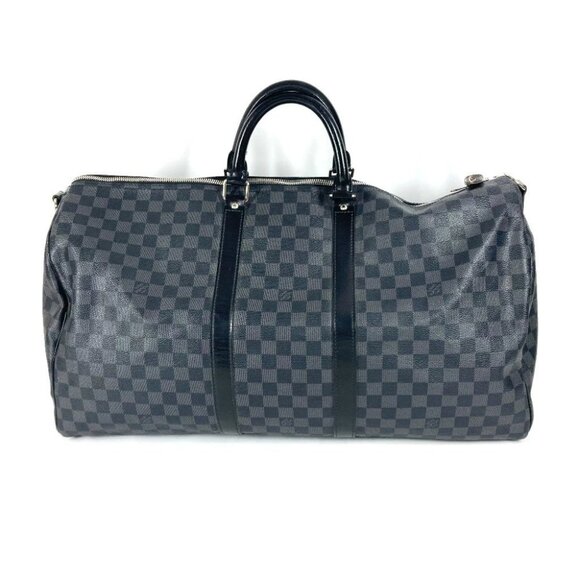 LOUIS VUITTON N41413 Damier Graphite KeepallBandouliere55 2WAY Travel Duffle Bag - Picture 4 of 14
